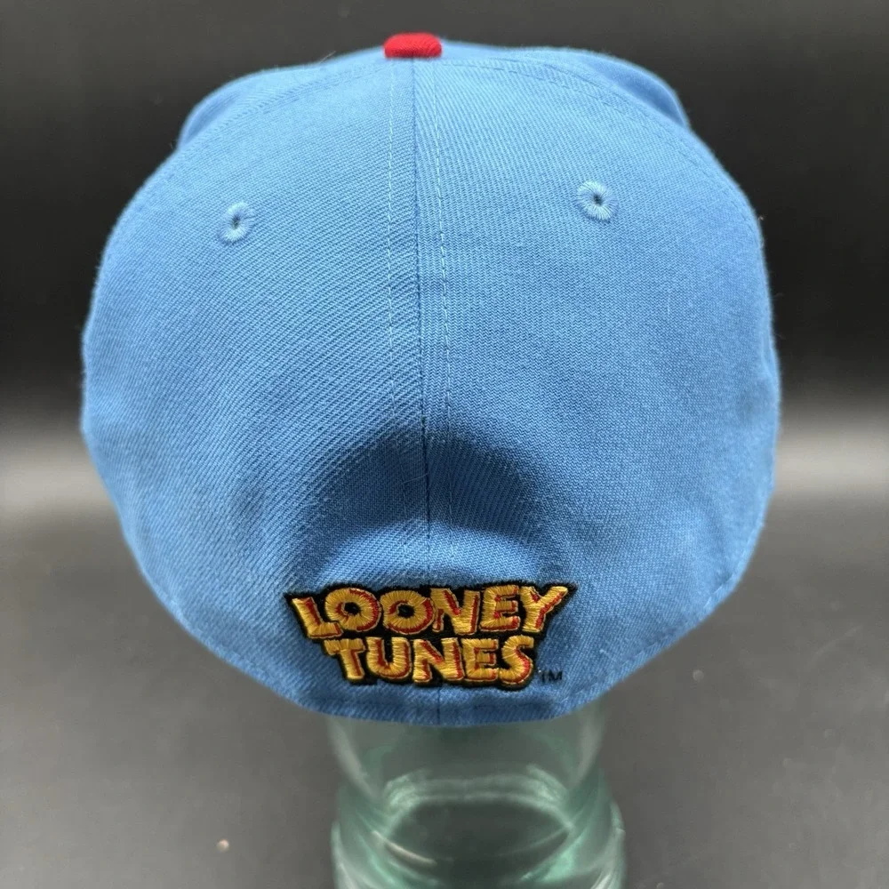 New Era‎ 59FIFTY Looney Tunes Porky Pig Fitted Hat 7 7/8 Blue Red Cap